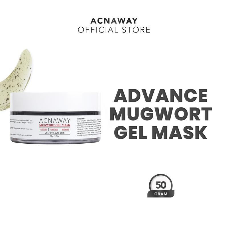 

ACNAWAY Advanced Mugwort Gel Mask – Masker Gel Wajah untuk Jerawat Sensitif, Mencerahkan & Menghaluskan with Peptides + Bakuchiol + Mugwort