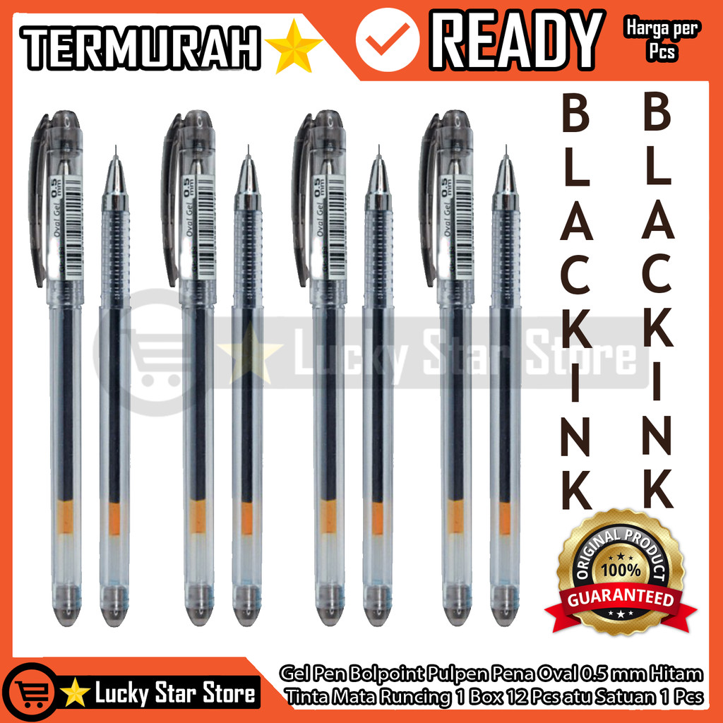 

JK GP 189 Gel Pen Bolpoint Pulpen Pena Oval Gel 0.5 mm Hitam Htm Itam Item Cair Tinta Mata Runcing Digenggam Kering Anti Luntur Berkualitas Halus Menulis Kantor Sekolah Jurn 1 Box 12 Pcs Atau NDL Satuan 1 Pcs