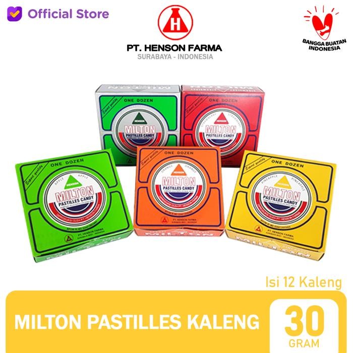 

MILTON PASTILLES 30gr Box Isi 12 - Mint Terlaris