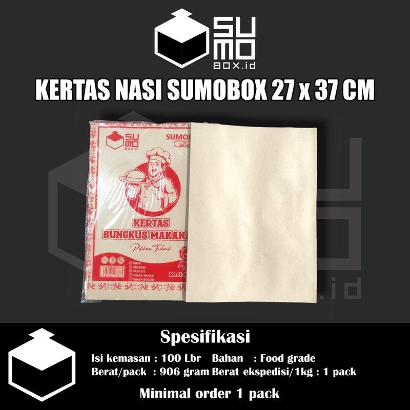 

Kertas nasi coklat ukuran 27x36 isi 100 lembar / bungkus nasi warteg murah ROYAL ungu