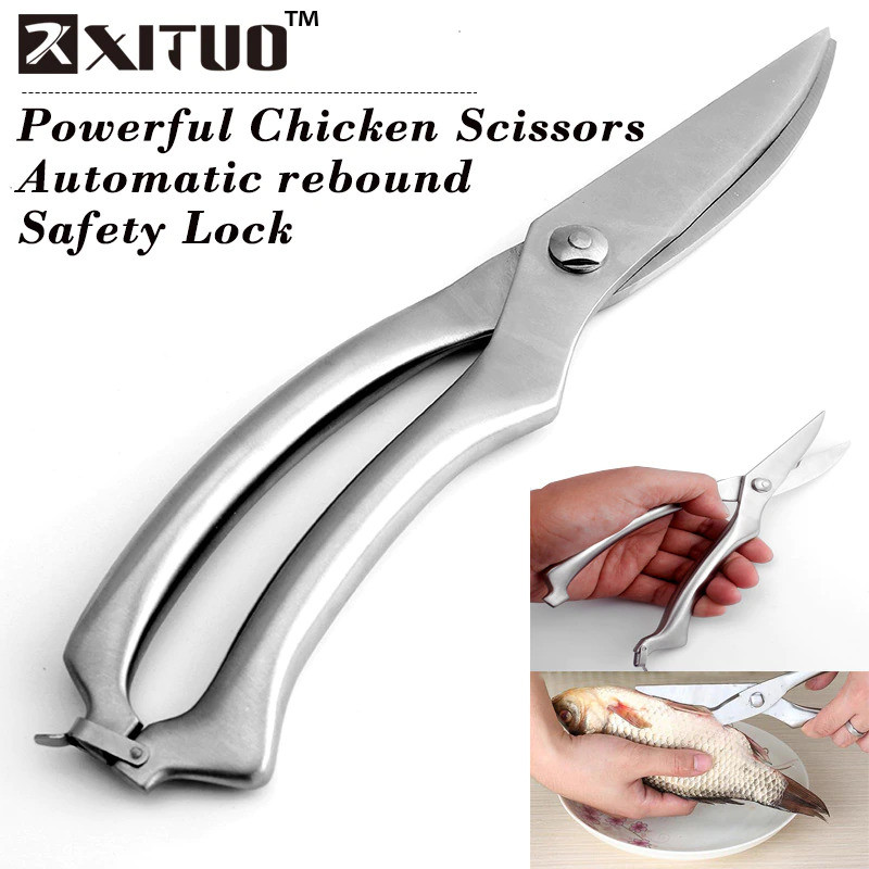 

ORI XITUO Gunting Dapur Kitchen Bone Scissors Stainless Steel - HU14
