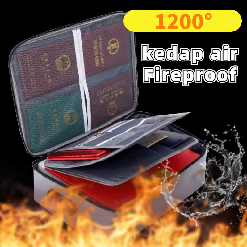 

Tas Dokumen Tahan Api Dan Air / Air Tempat Berkas Map Hanke Tas Penyimpanan Dokumen Password Travel Bag