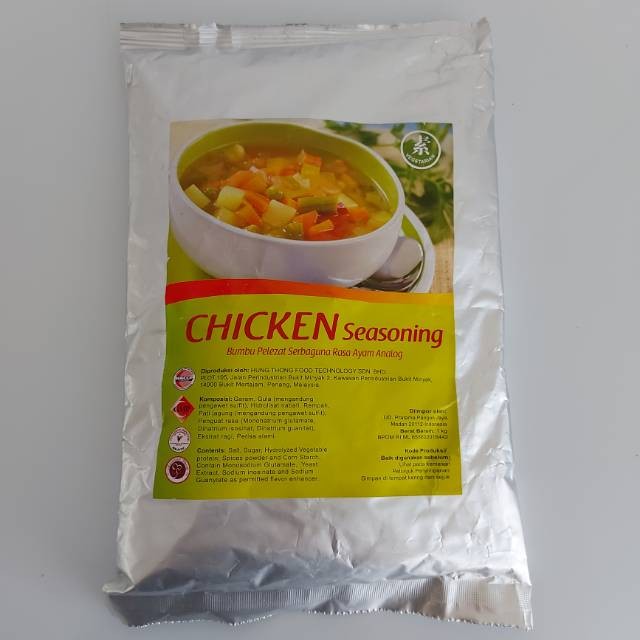 

Vegetarian Chicken Seasoning - Su Ci Fen 1kg - Kaldu Ayam Vegetarian