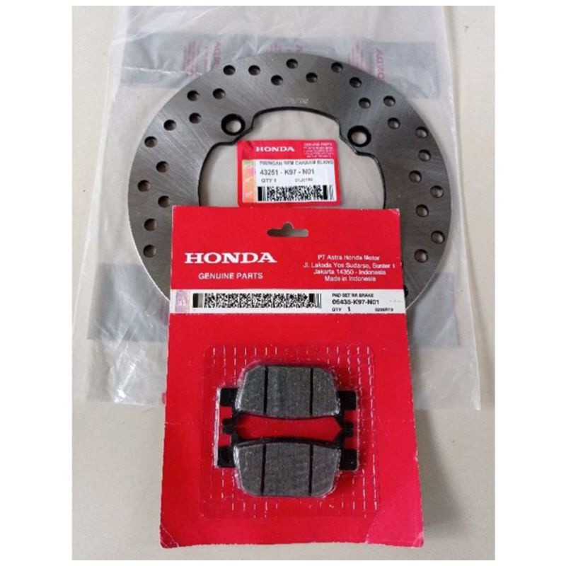 PIRINGAN CAKRAM REM BELAKANG Dan kampas rem PCX 150 PCX 160  Cbs Abs Vario 160 Abs