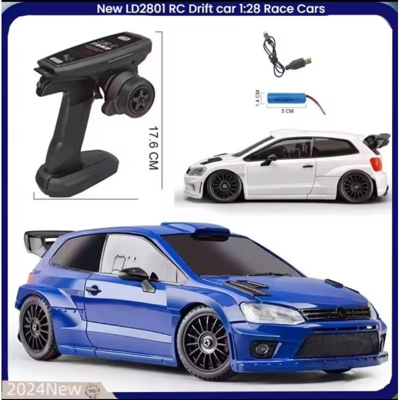 Mobil RC Drift Rally LDR/C LD2801skala 1:28 2.4G 4WD Full Proportional RCBrushed RC Car Mini Rc LDR/