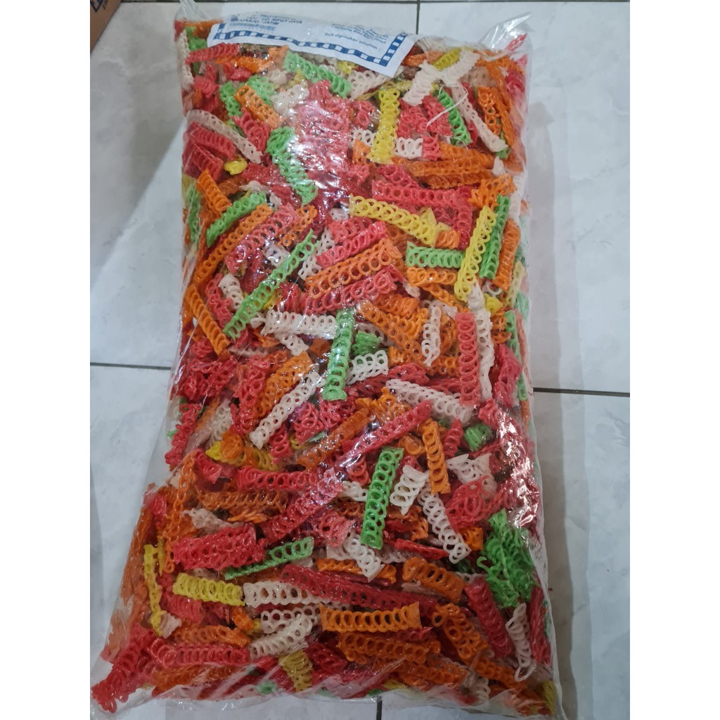 

(derifrozen) KERUPUK KEPANG/RANTAI WARNA MERK IKAN DORANG 1 BAL 5 KG