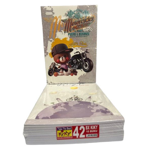 

(PCS) Buku Tulis Kiky Boxy 42 Polos