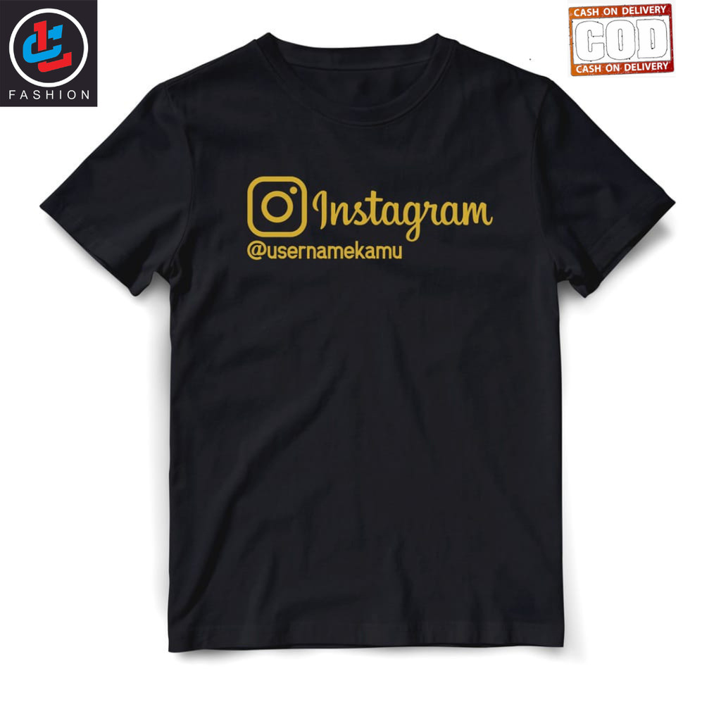 [COD] T-Shirt 2025 kaos skena Baju pria Oversize INSTAGRAM USERNAME Atasan Baju Tren Tees Unisex Mod