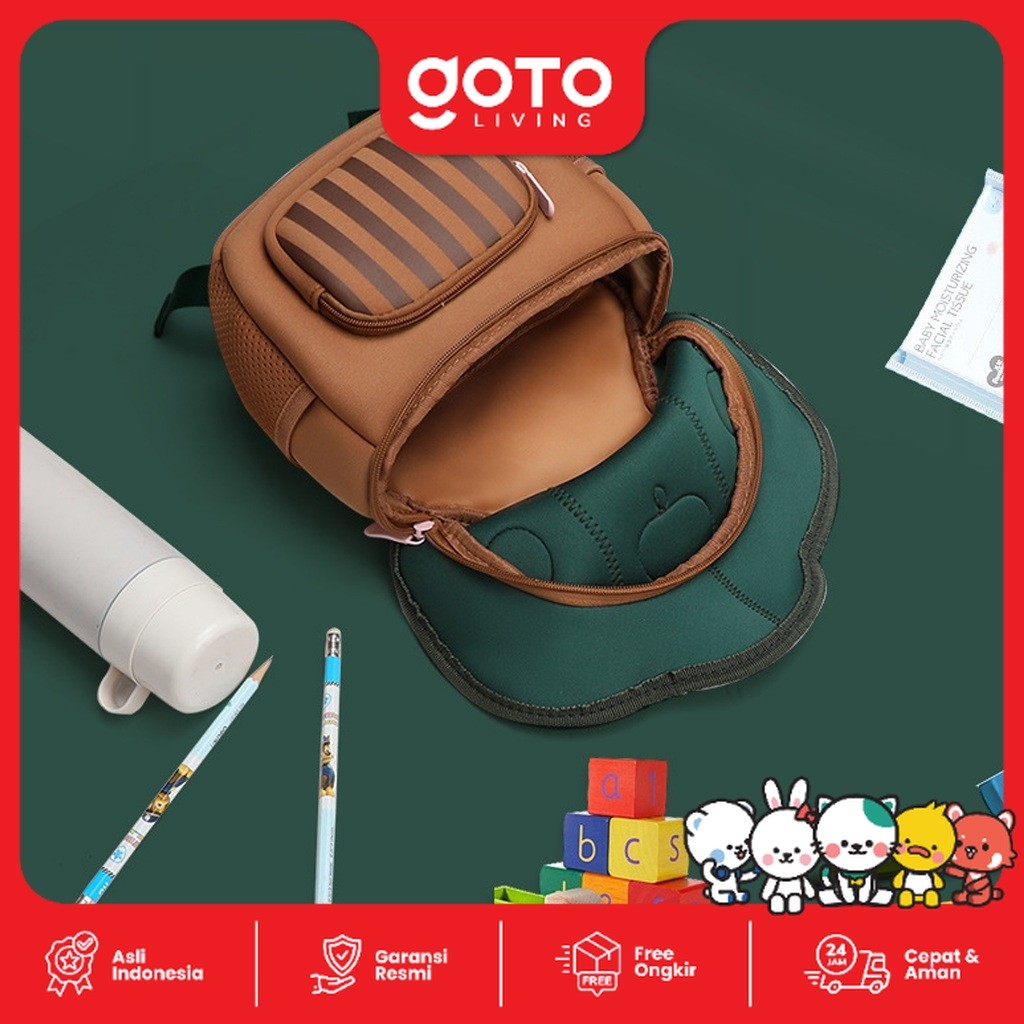 "Jual Produk Goto Kimmy Backpack Tas anak Sekolah Mini Motif Jamur ''