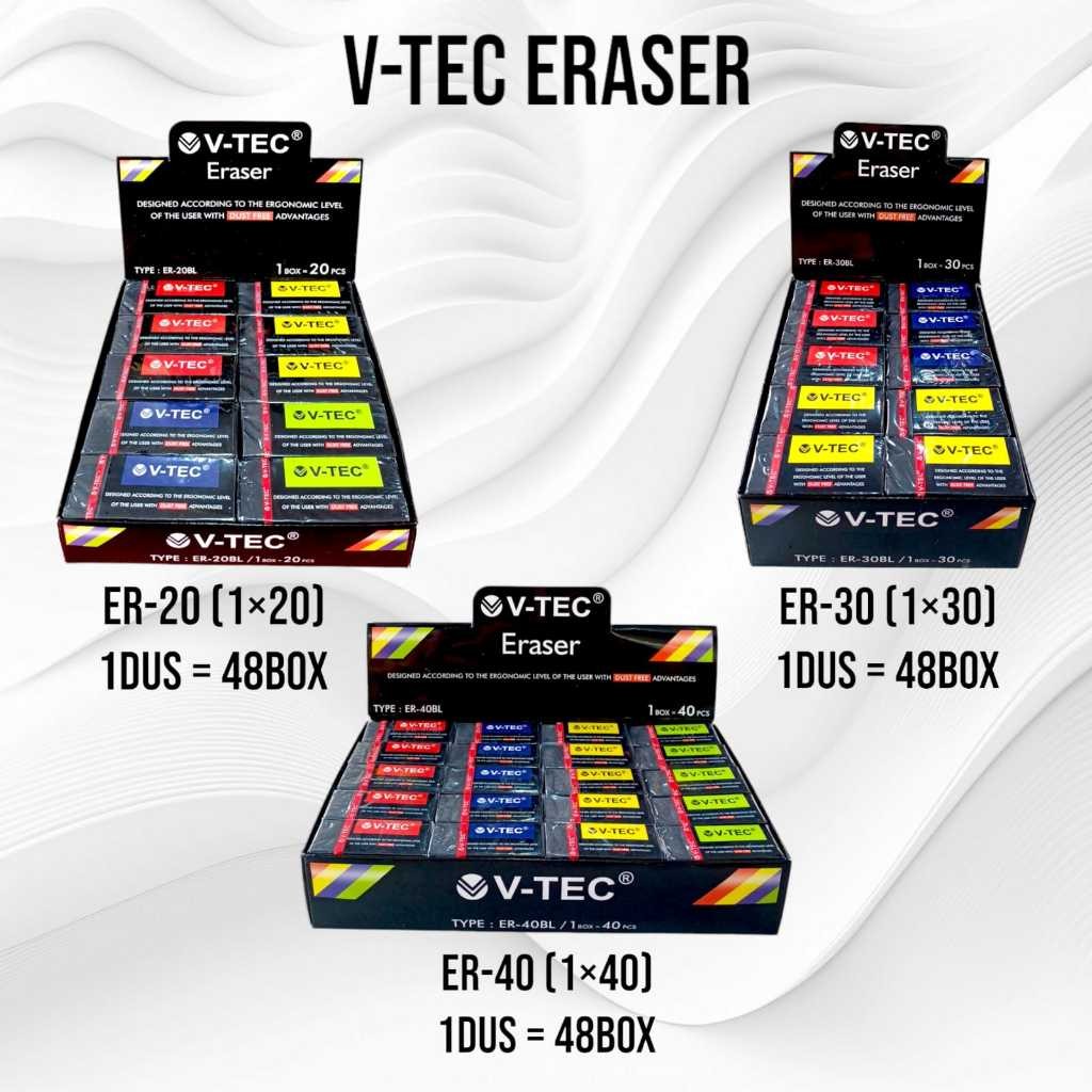 

V-TEC ERASER ER-40BL ER-30BL ER-20BL BLACK FREE DUST