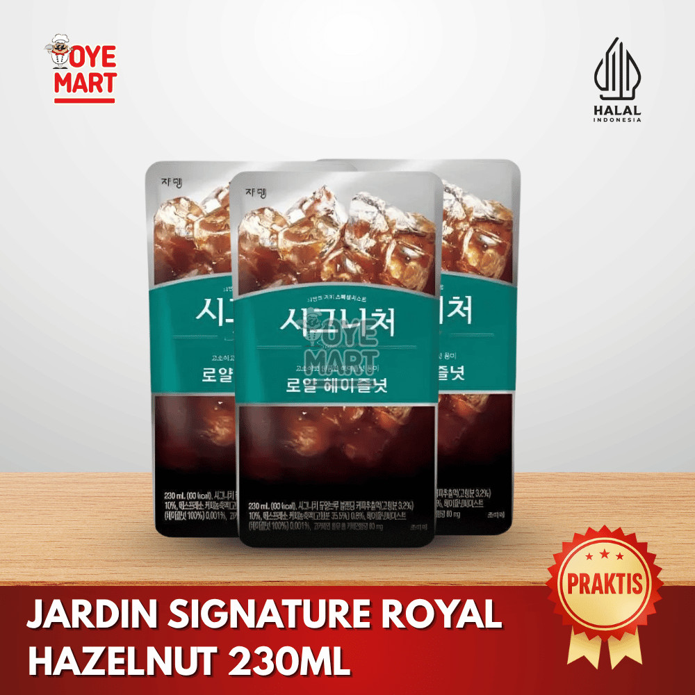 

JARDIN SIGNATURE ROYAL HAZELNUT 230ML / MINUMAN KOPI KOREA RASA HAZELNUT
