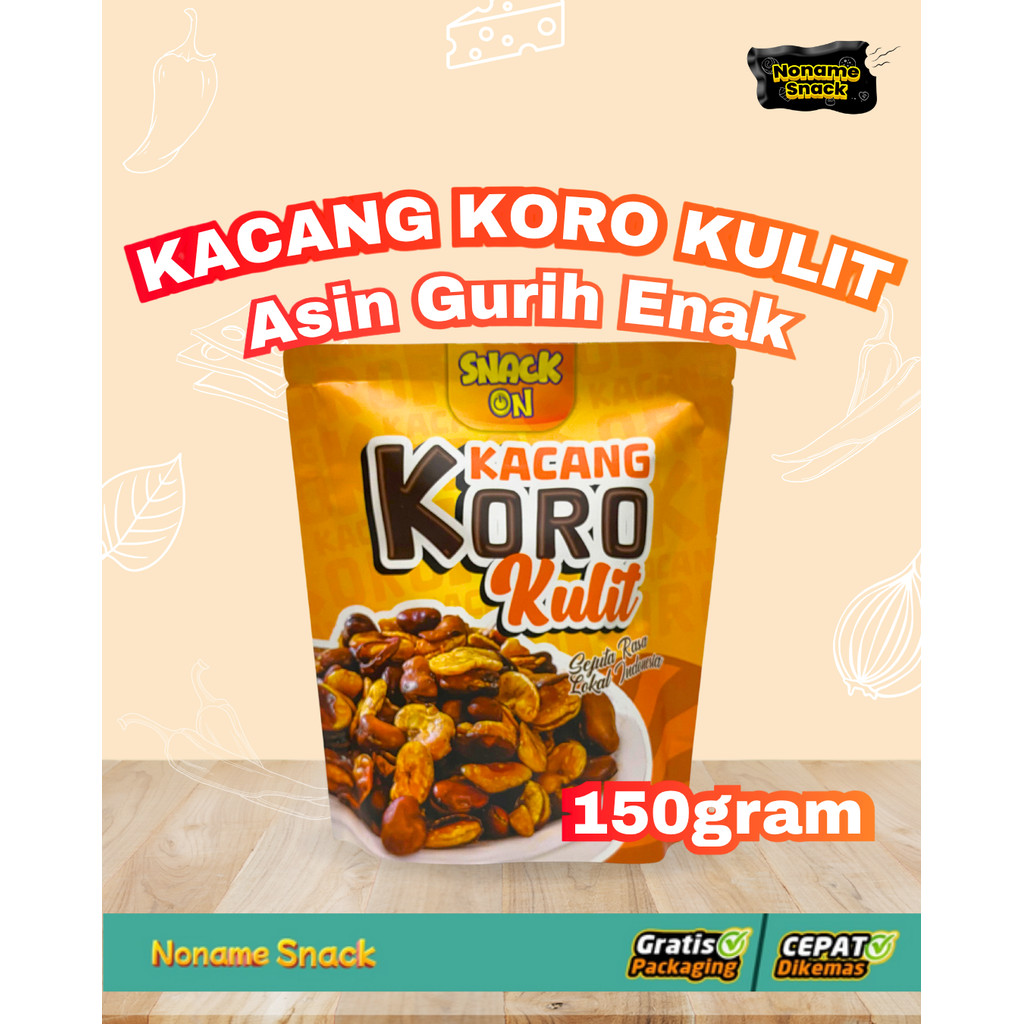 

Snack On Kacang Koro kulit Original Gurih 150gr