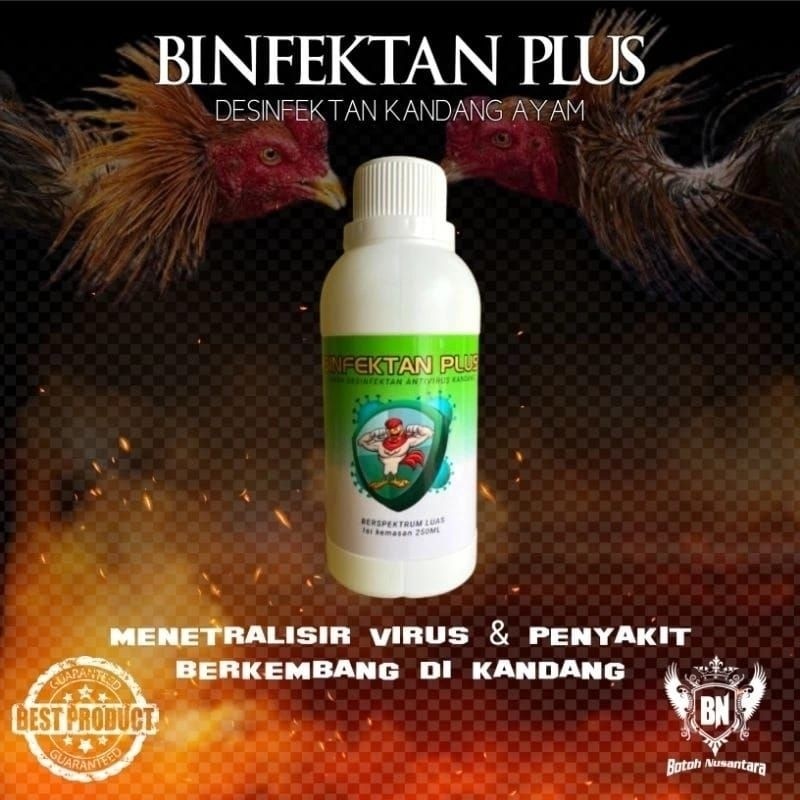 Obat Ayam Tarung Cepat Pembersih Kandang BINFEKTAN PLUS Desinfektan Disinfektan Bebas Penyakit Virus