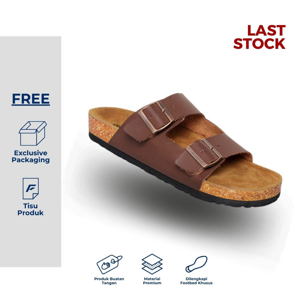 Sandal Jepit Pria Footstep Footwear – Octa Brown (Sale)