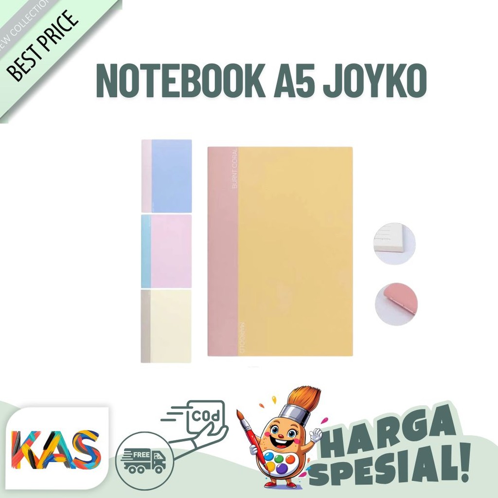 

Notebook A5 Joyko NB-708 Crown Book Buku Tulis Catatan Bergaris Ruled 40 Halaman 70 Gsm Jahit Boleh Request Warna - satuan