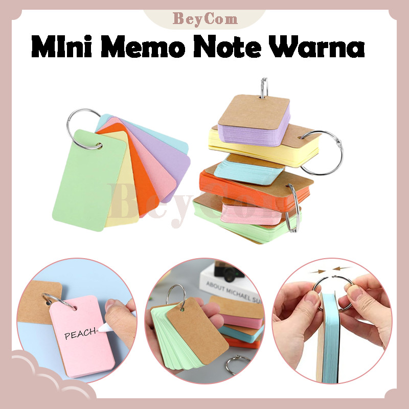 

Memo Polos /Colourfull Blank Card Isi 50 Lembar