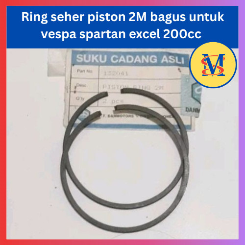 ring seher piston 2M bagus untuk vespa spartan excel 200cc