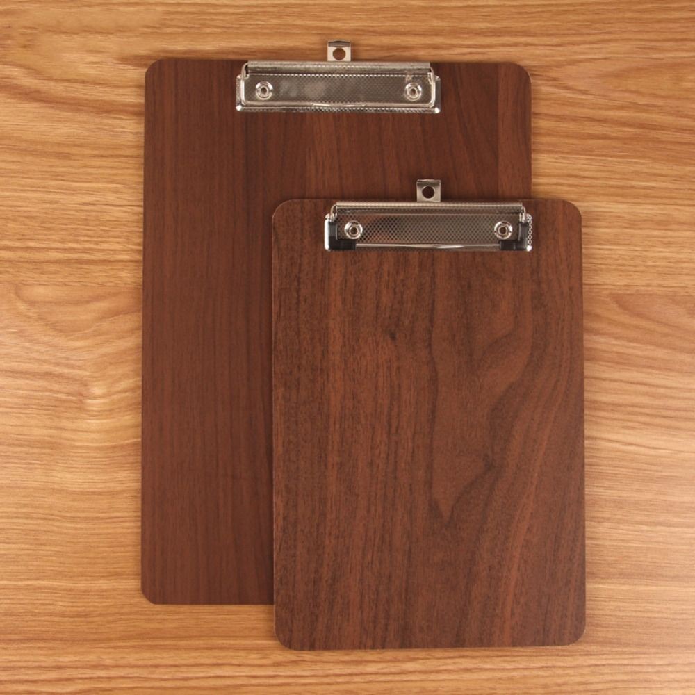 

Simple Wooden File Folder A4/A5 Hangable Storage Writing Pad Thickened Clipboard Gift/Prize