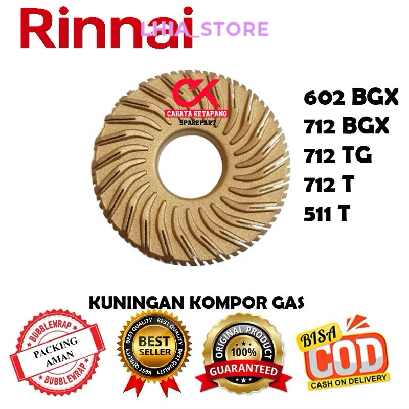 Burner kompor gas rinnai | kuningan kompor gas