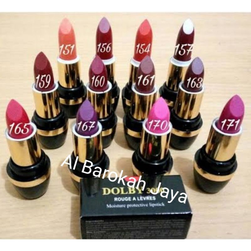 Lipstik Dolby 3000/ 1000 Mix Hasil Matte Waterproof Long Lasting Tahan Air 3 g