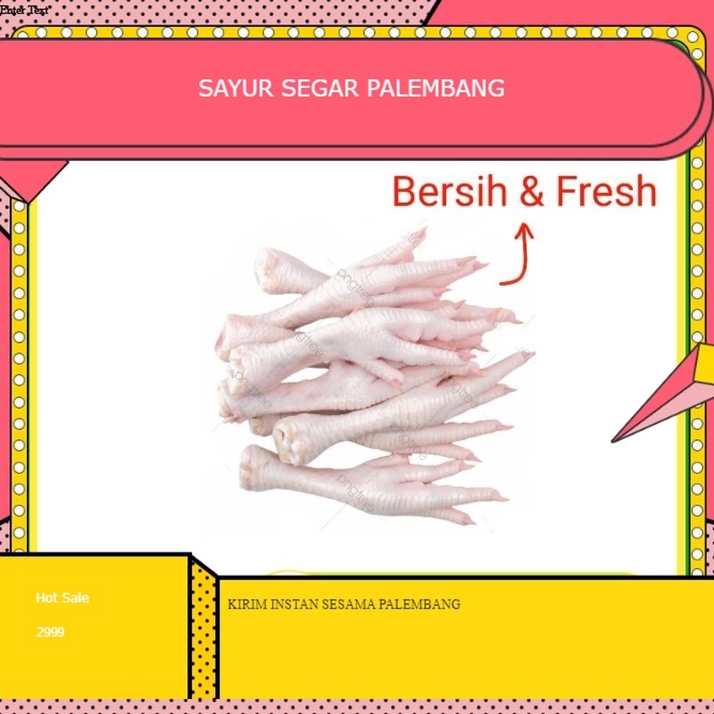 

Ceker Ayam 250 Gram - Palembang