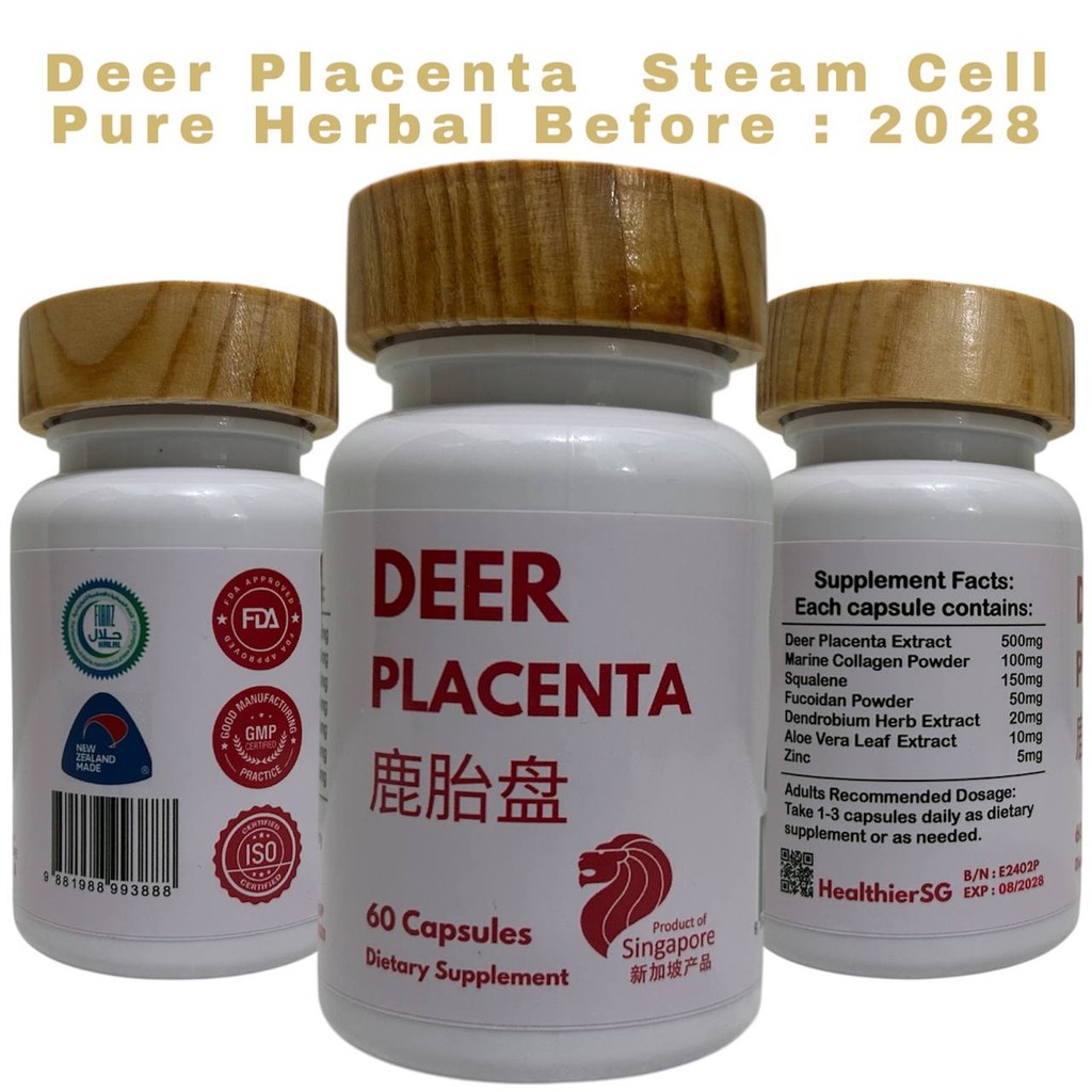 DEER PLACENTA NEW ZEALAND PLASENTA RUSA EIGHTH EDITION AUTHENTIC HEALTHIERSG HERBS