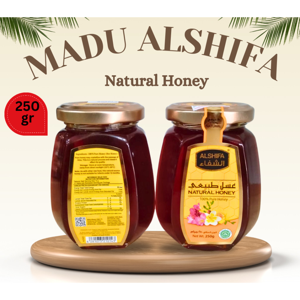 

Madu Al-Shifa 250gr Kemasan BOTOL KACA Madu / Madu Arab