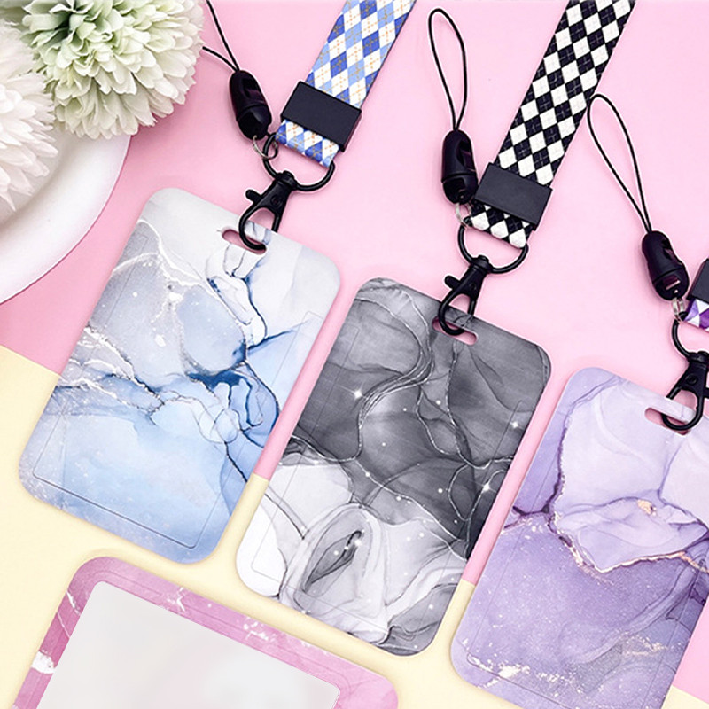 

1pc Fashion Work Card Holder ID Name Students Bus Pass Access Card Cover Case Badge Holder Bank ID Holders Travel Accessories