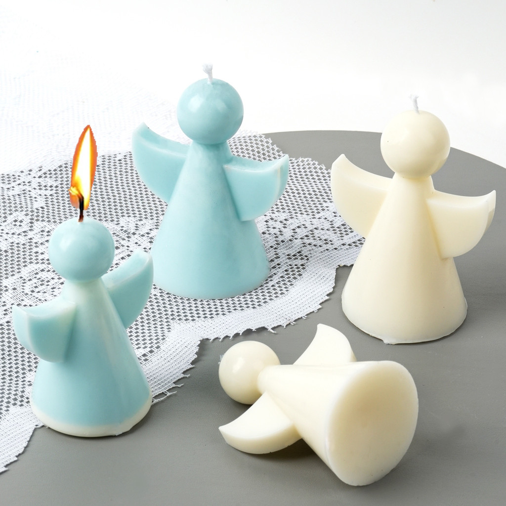 

Little Angel Candle Silicone Mold Handmad Cute Angel Soap Craft Gift DIY Concrete Gypsum Resin Casting Molds Home Decor Supplies