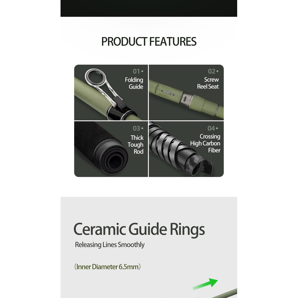 Surf Game Fishing Rod Telescopic High Density High Tonnage Carbon Fiber Ocean Fishing Rod