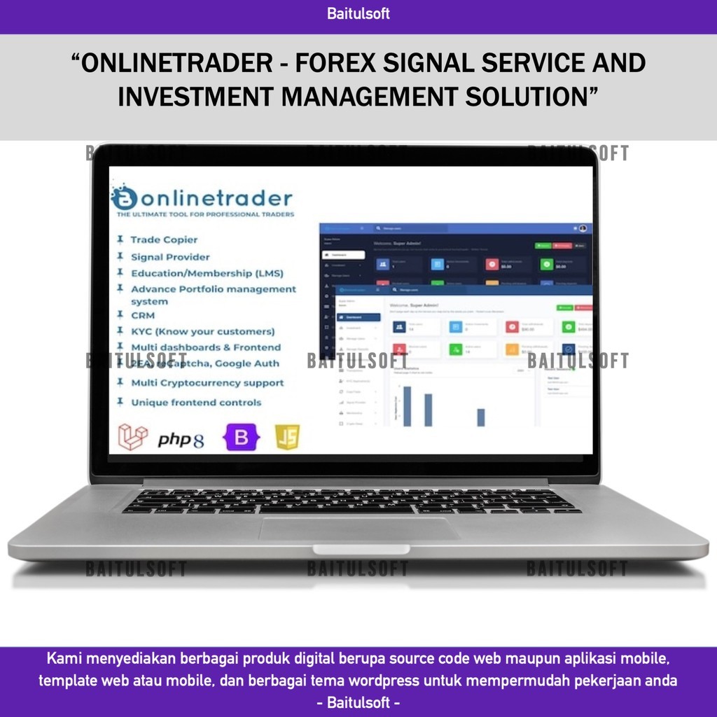SOURCE CODE APLIKASI WEB ONLINETRADER - FOREX SIGNAL SERVICE AND INVESTMENT MANAGEMENT SOLUTION D467
