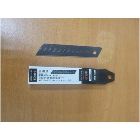 

I* REFILL CUTTER BLADE Hitam Besar 18mm 1 Set isi 10Pcs Pisau Razor Isi Cuter Stainless 1 Box = 10 pcs