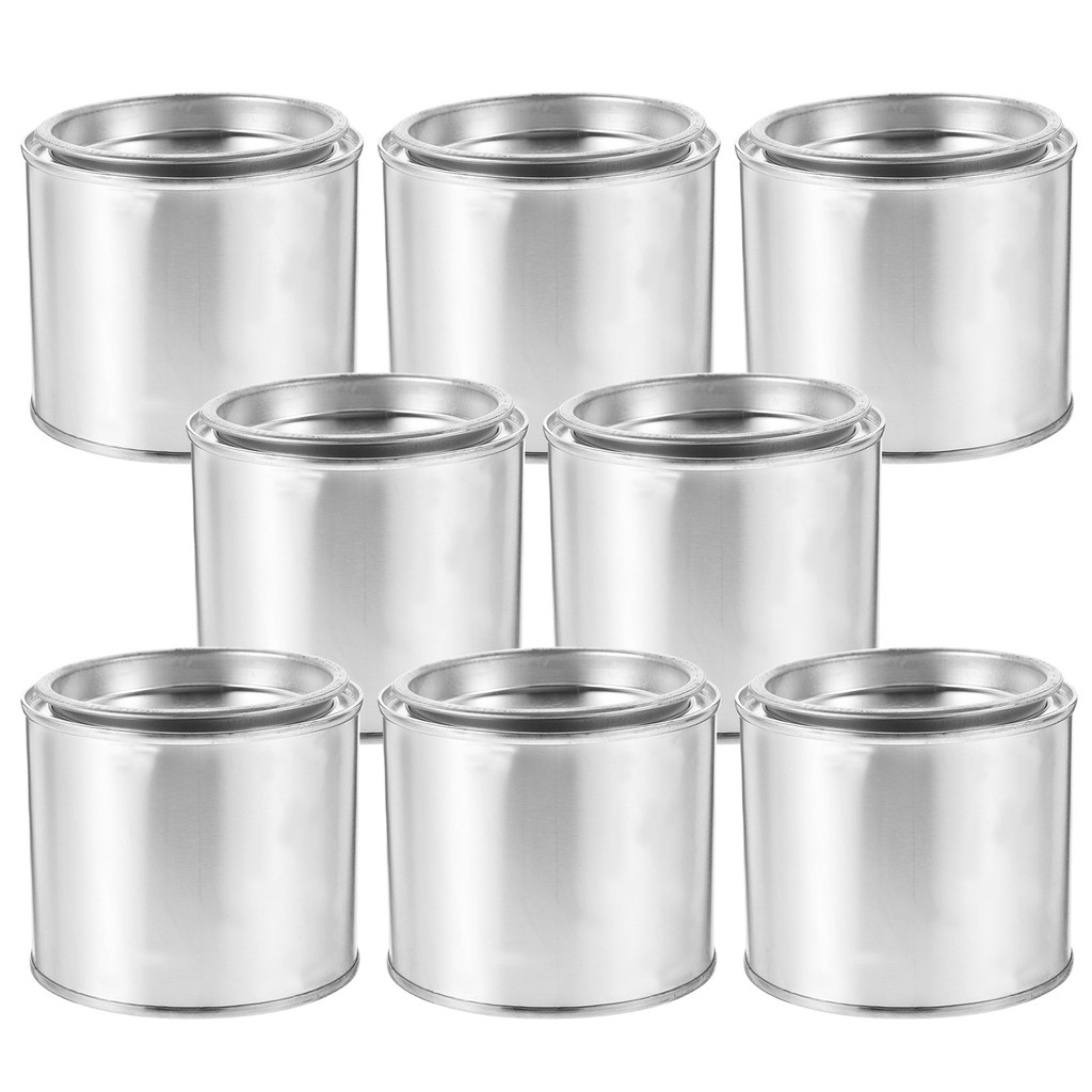 

8pcs Paint Adjustment Can Sturdy Ink Container Round Practical Storage Portable Printing Watercolor Pigment Supplies