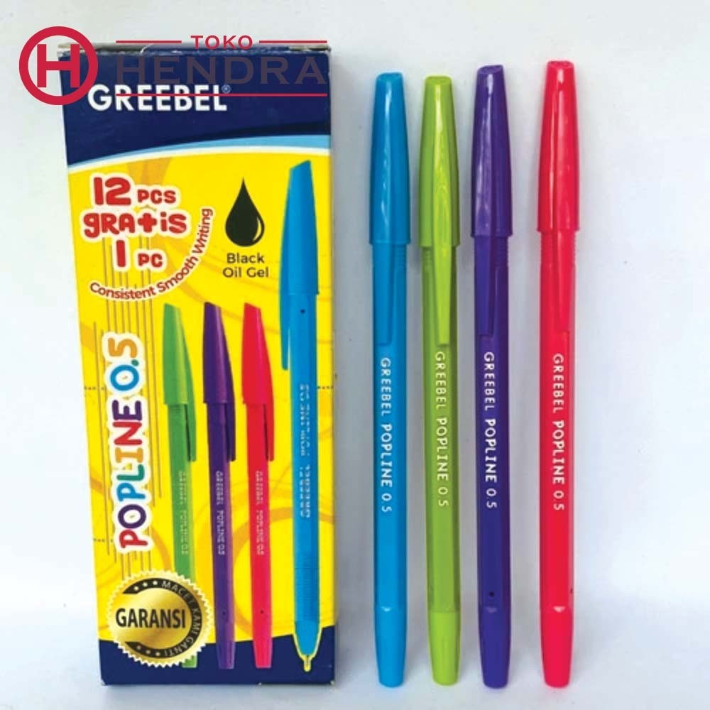 

Pulpen Greebel Popline 0.5mm Ballpoint