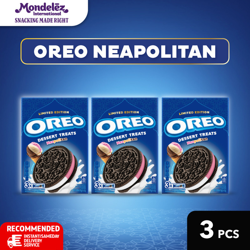

Oreo Dessert Treats Neapolitan (3 x 131g) Multipack 3x