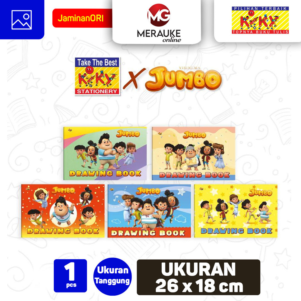

Buku Gambar KIKY Karakter JUMBO Kecil atau tanggung 18x26 cm (Satuan)