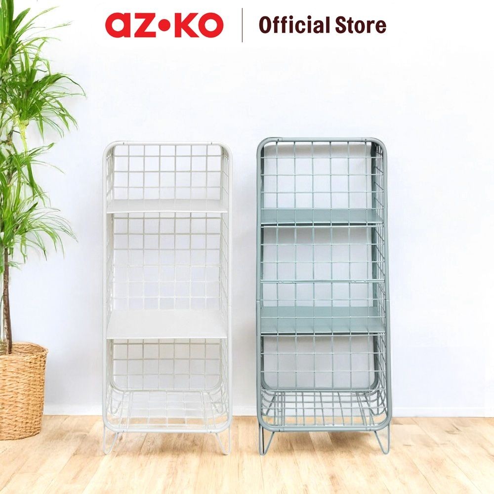 

AZKO Stora Rak Kawat 3 Tingkat - Putih Ivory Storage Rack Metal Tempat Penyimpanan Serbaguna Rak Barang Organizer Gudang Storage Rack Metal Tempat Penyimpanan Serbaguna Rak Barang Dokumen Arsip Organizer Kantor Sekolah