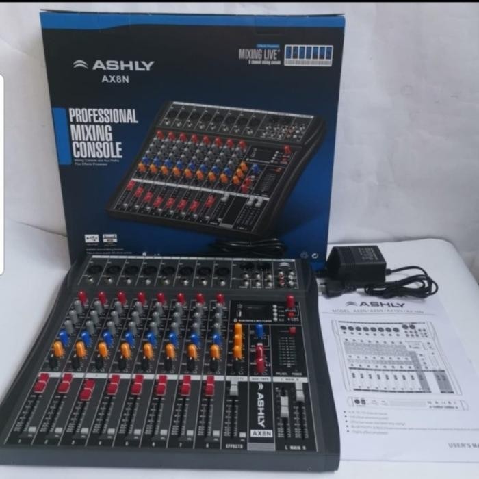 mixer audio ASHLY AX8N V3, 8 CHANEL,USB,BLUETOOTH - ashly ax8n dus