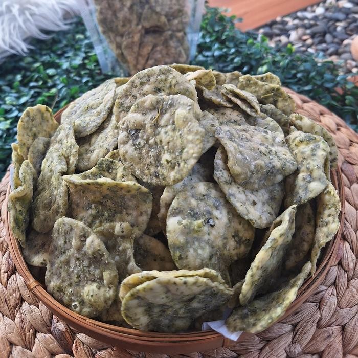 

500gr - Keripik Bayam (Gungek Bayam) Rasa Original Camilan Food Snack Asin organik tidak ada efek samping keripik & camilan isi Cemilan - 500gr