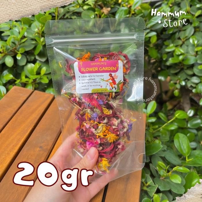 

Flower Garden | Forage Herbs Bedding Topper Hamster | Pewangi Natural Kandang | Bunga Hamster | Cemilan Snack Hamster | Makanan Hamster - 20g