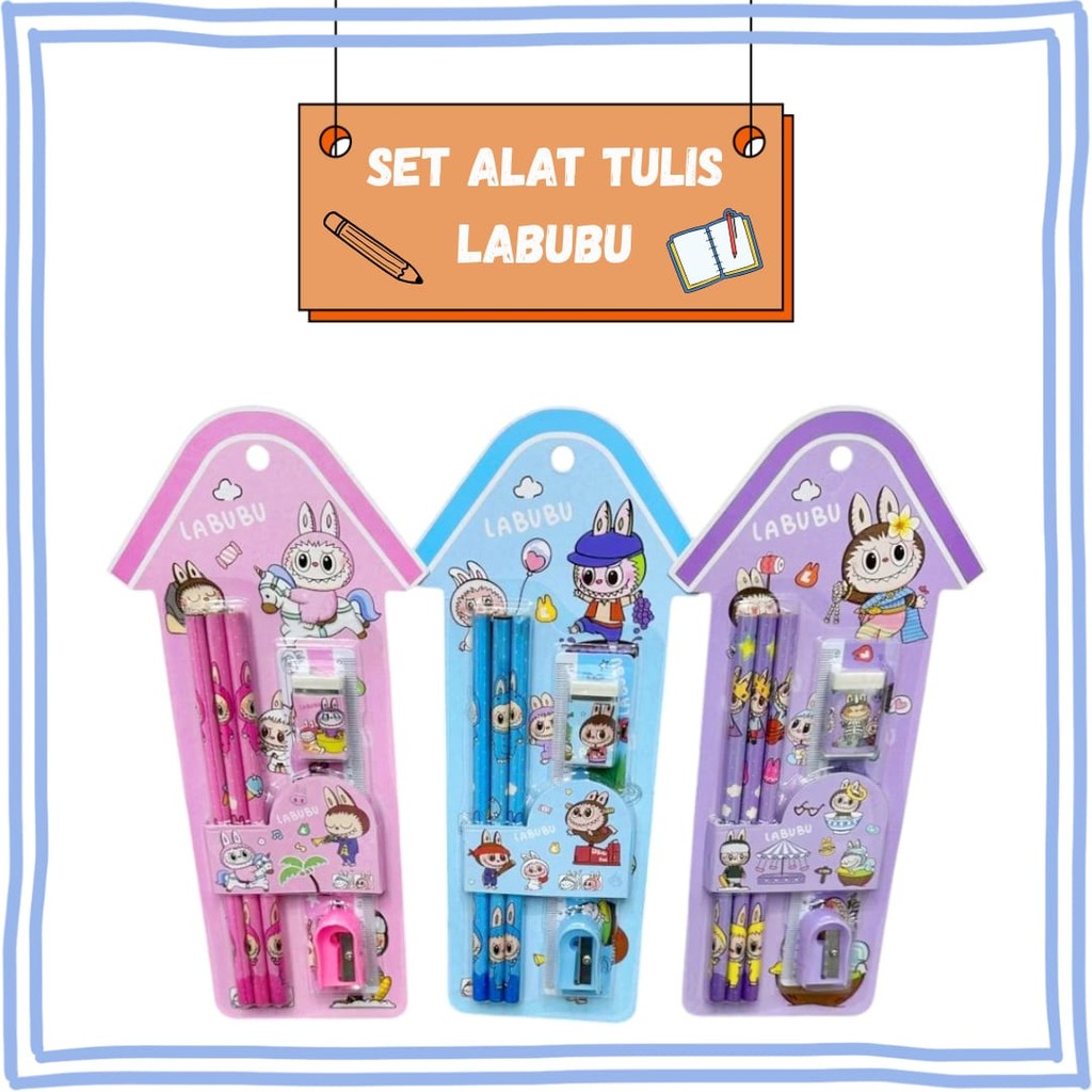 

Set Alat Tulis Anak 6in1 Karakter Labubu Capybara Murah Souvenir Ulang Tahun