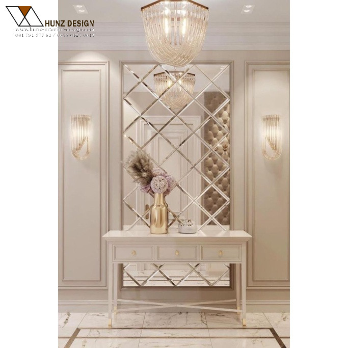 CUSTOM DEKORASI CERMIN KACA DINDING BEVEL/ KACA BEVEL/ CERMIN BEVEL / CERMIN BEVEL DINDING/ HIASAN D