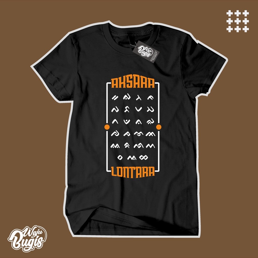Baju Kaos Bugis (Aksara Lontara)