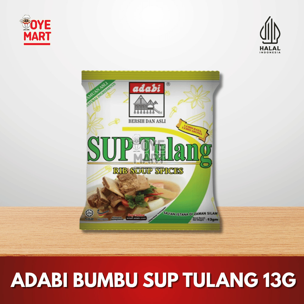 

ADABI BUMBU SUP TULANG 13G / BUMBU UNTUK SOP TULANG