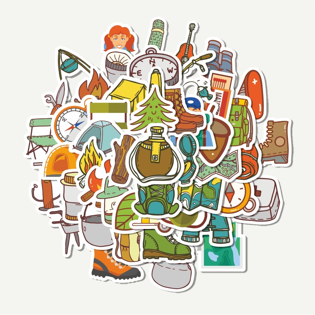 

Sticker Pack Stiker Mobil Hiking Camping Travel Petualangan | Sticker TUMBLR | Stiker LAPTOP KOPER HELM