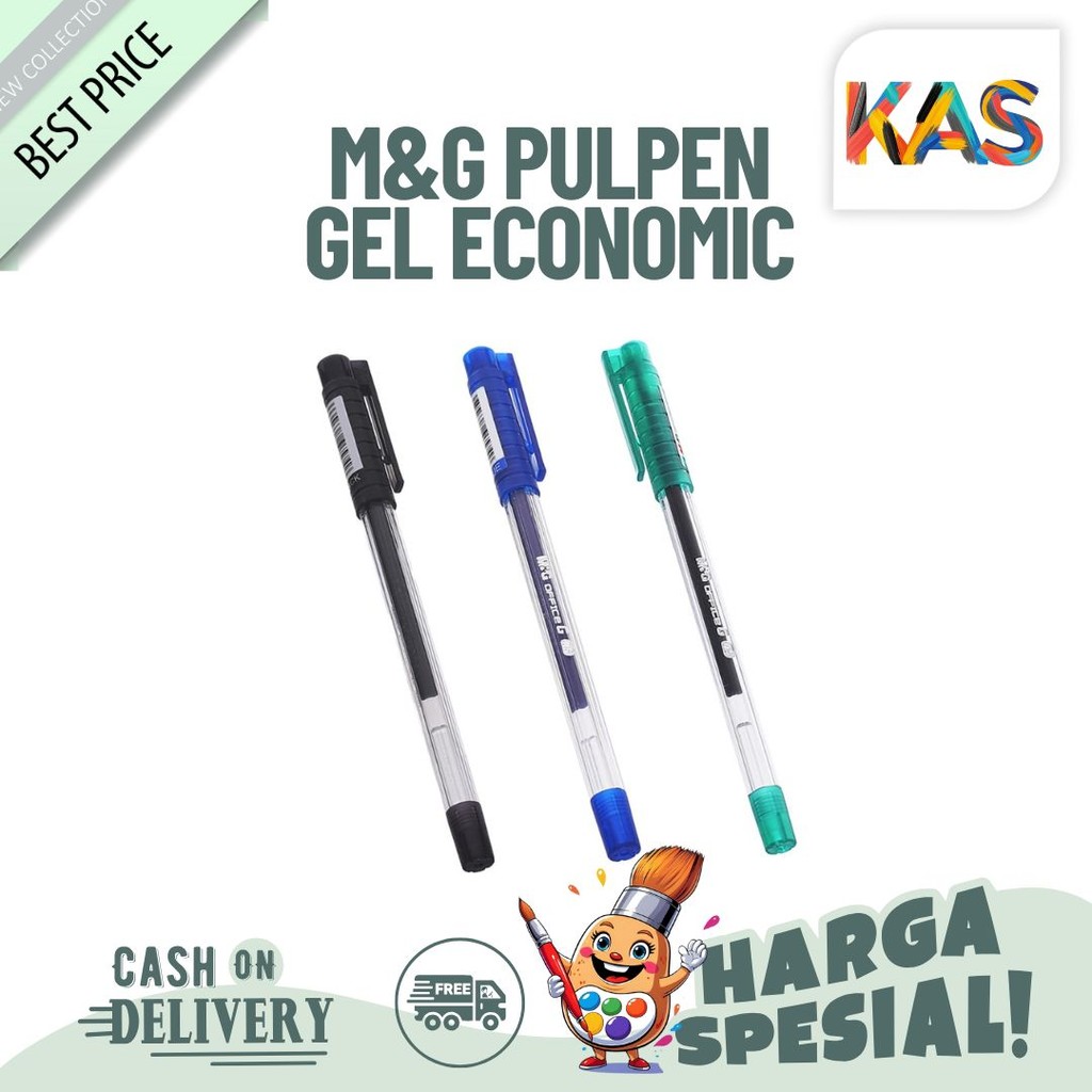

M&G Pulpen Gel Economic 0.5 mm Office G Pena Cair Tinta Warna Warni #AGP13271 - PCS