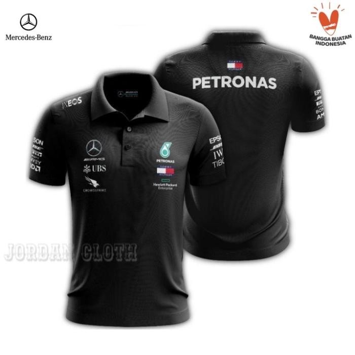 Polo Shirt Tshirt Kaos Kerah Formula One F1 Petro Nas Kaos Mobil Polo Mobil Kaos Big Size Polo Big S