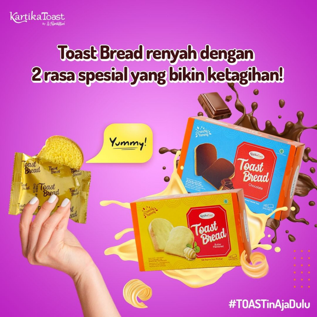

Toast Bread Coklat Butter Roti Kering COKLAT KARTIKASARI KARTIKATOAST