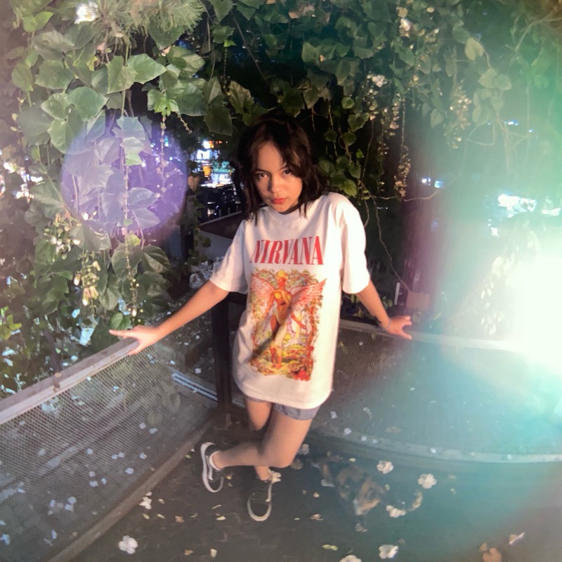 NIRVANA - IN UTERO WOLRD TOUR TSHIRT WHITE