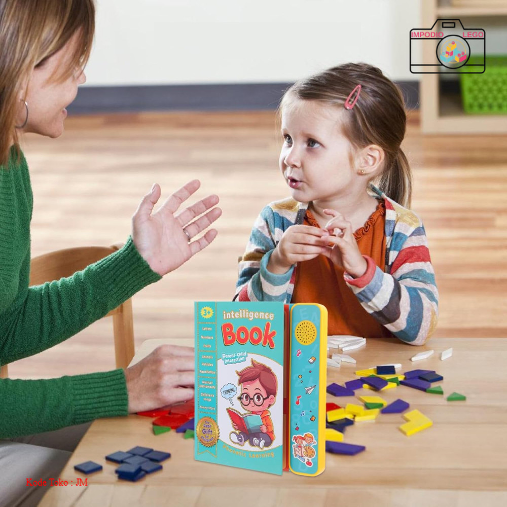 Vaguelly Buku Mainan Edukasi Anak English Learning Sound Book